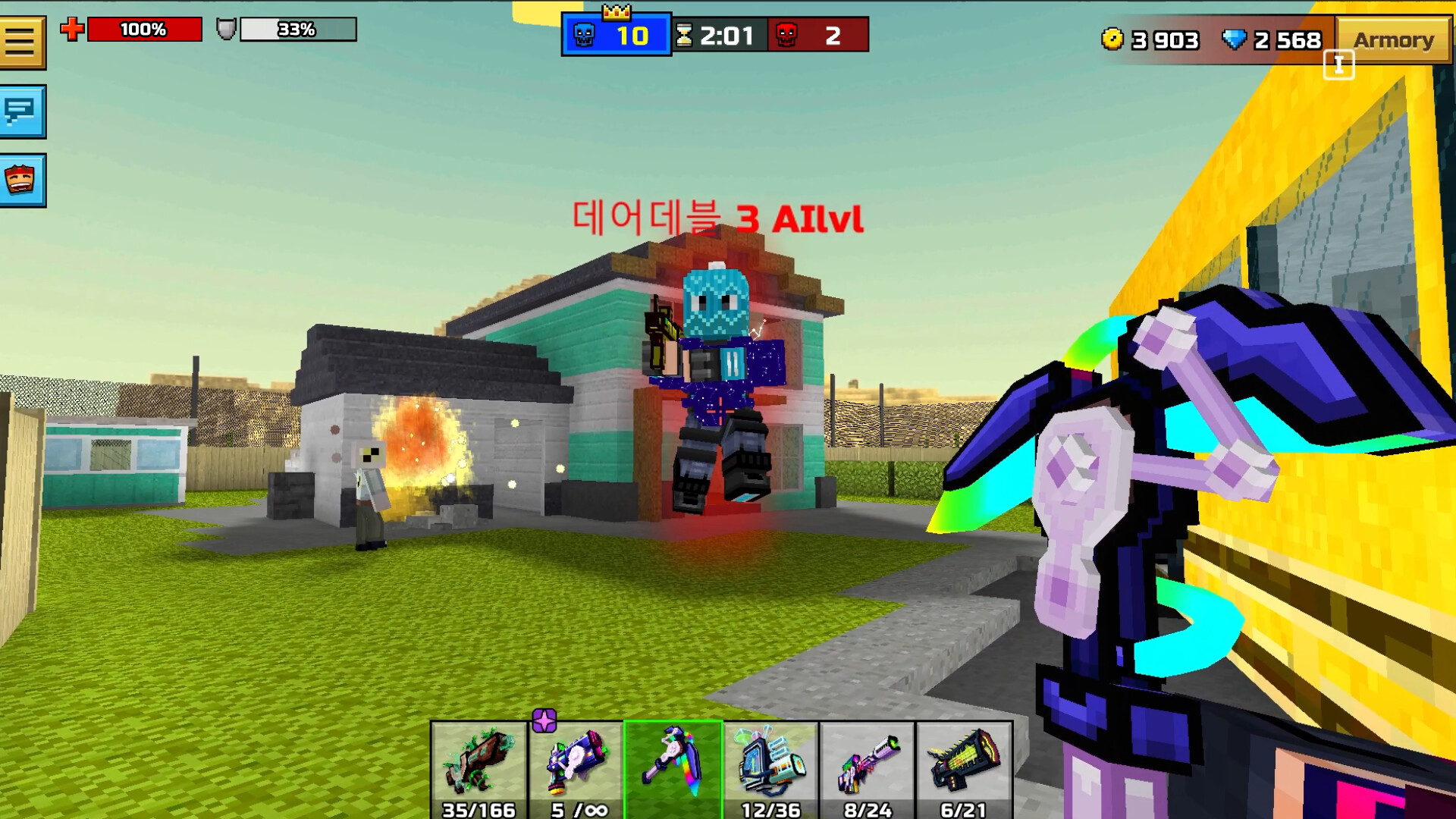 Скриншот Pixel Gun 3D - RGB Hero Set DLC — кадр 3