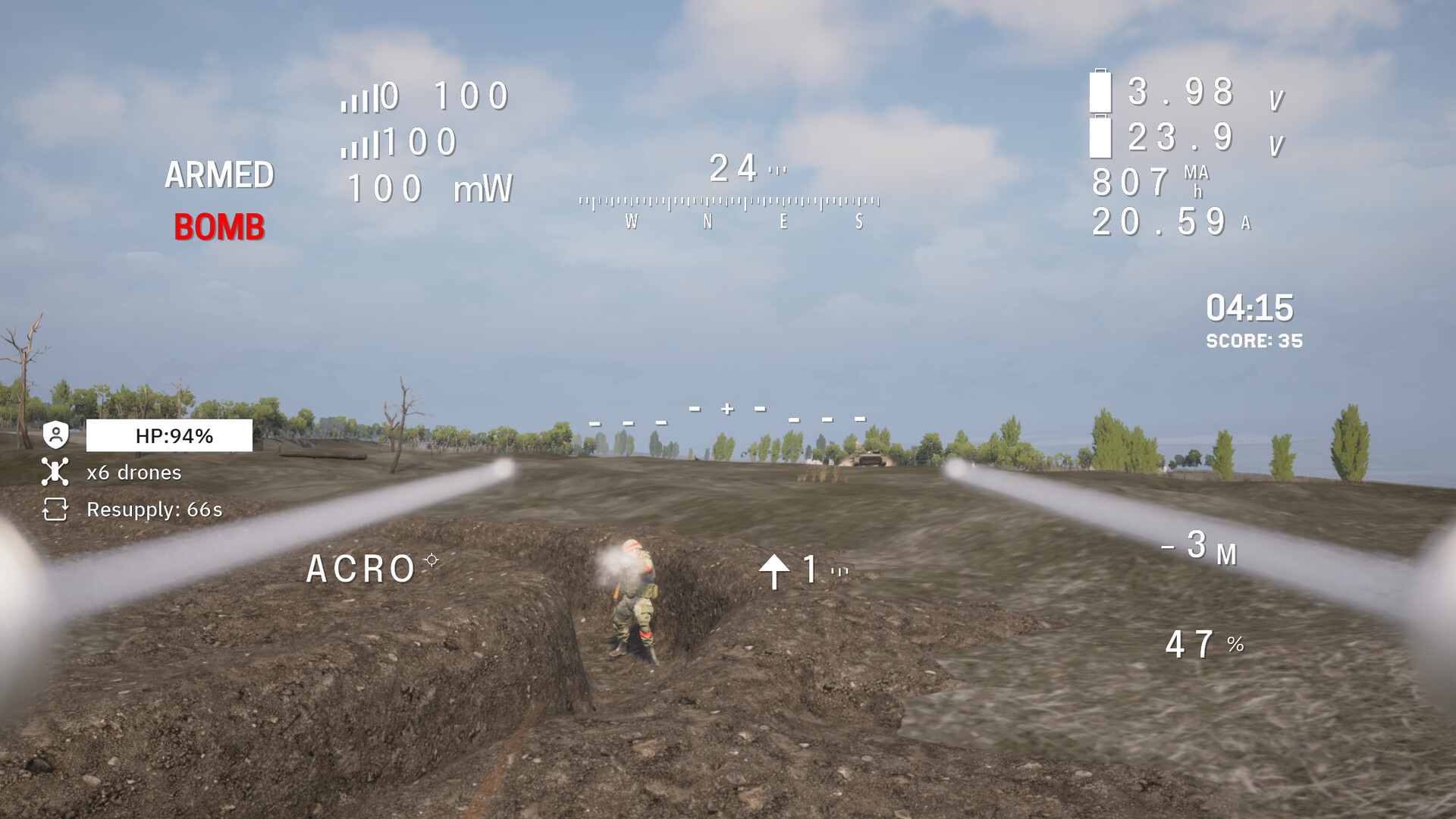 Ukrainian Fight Drone Simulator (UFDS) - FPV drone simulator screenshot #1