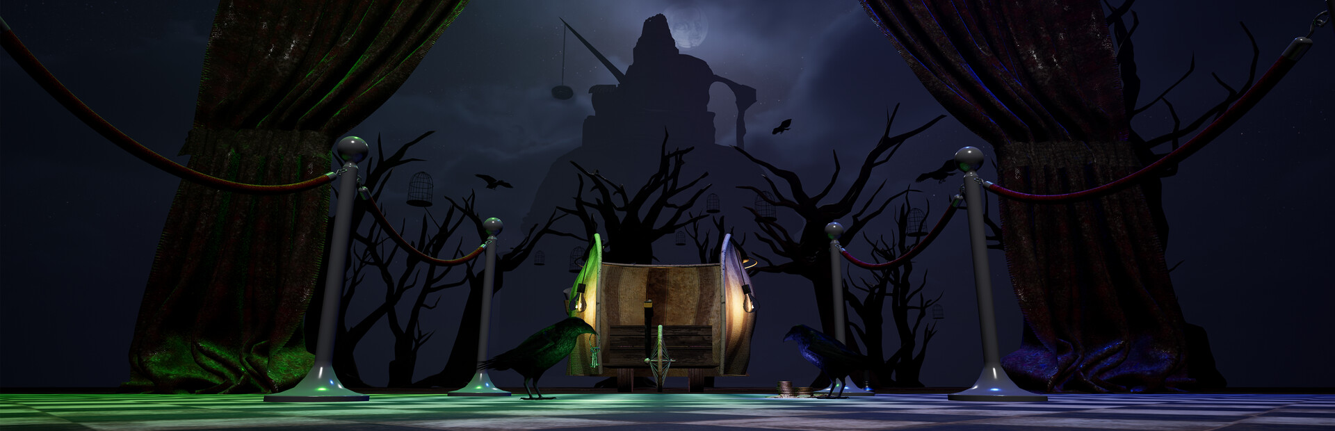 A Very Dark Ride in the Proximity of the House of Mirrors