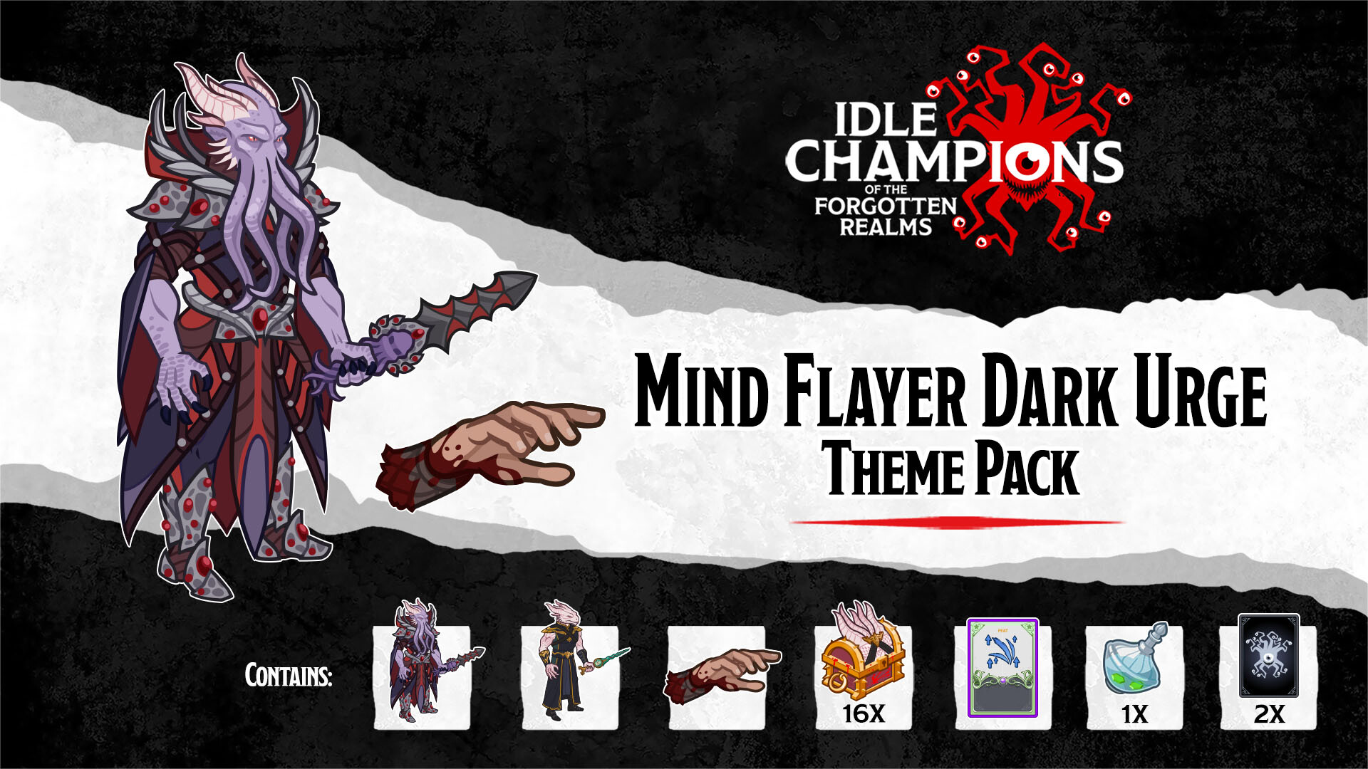 Idle Champions - Mind Flayer Dark Urge Theme Pack