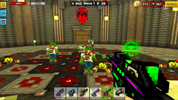 Pixel Gun 3D - Poison Retro Set