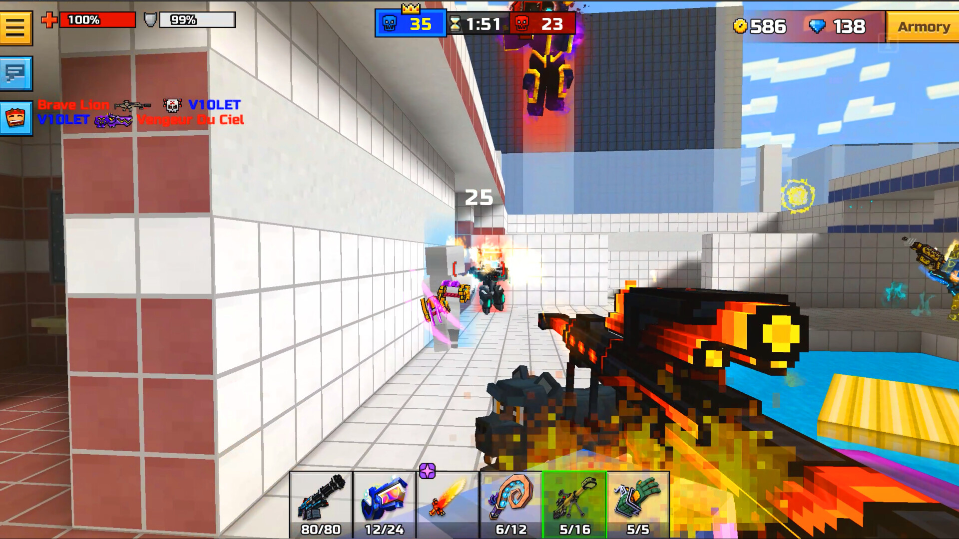 Pixel Gun 3D - Dark Fire Set в Steam