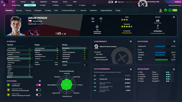 Tennis Manager 2024 Screenshot 1