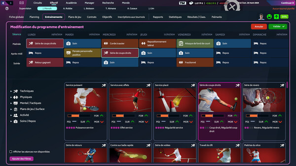 Capture d'écran 4 de Tennis Manager 2024