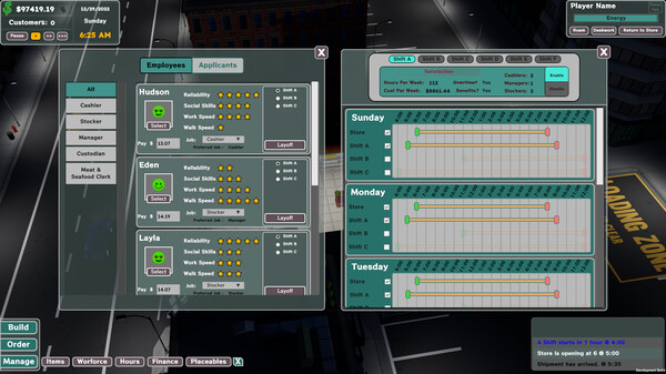 Screenshot z Grocery Store Tycoon