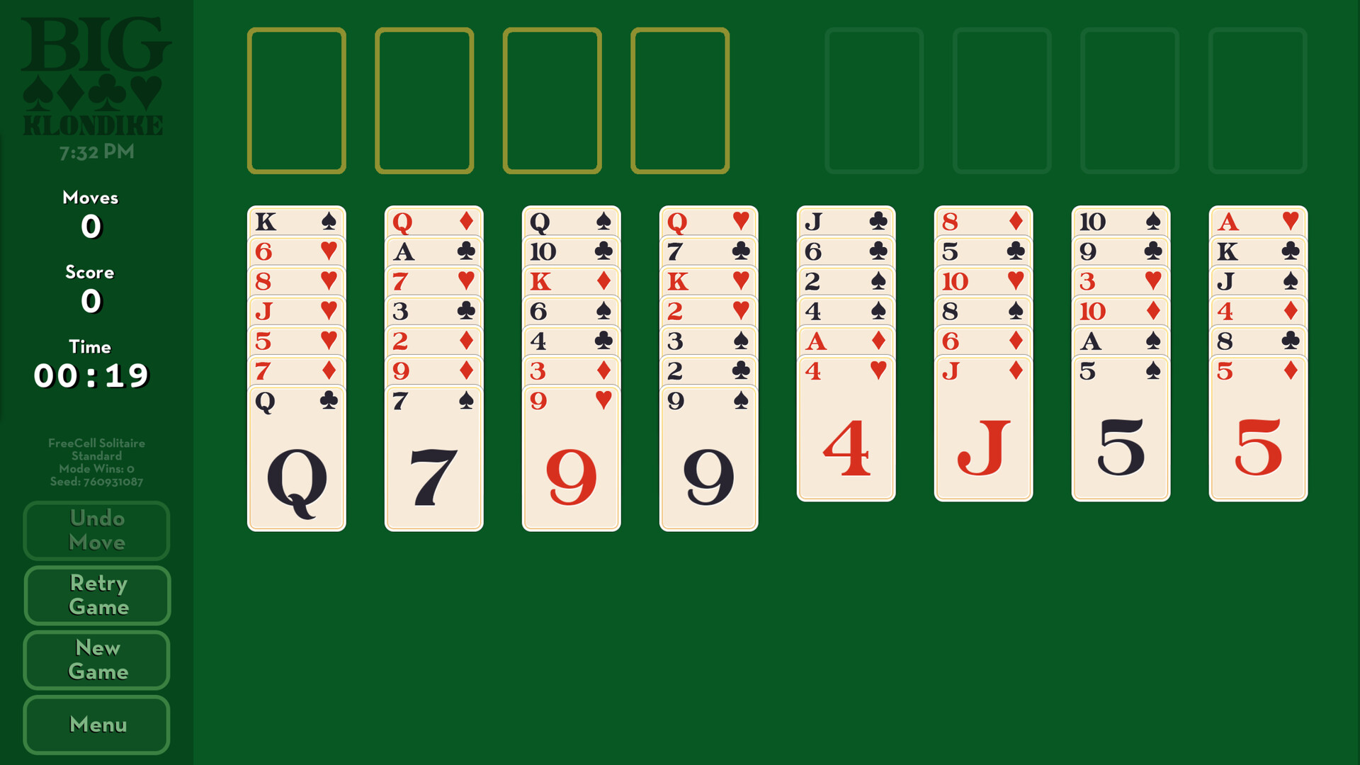 Big Klondike - FreeCell Solitaire Featured Screenshot #1