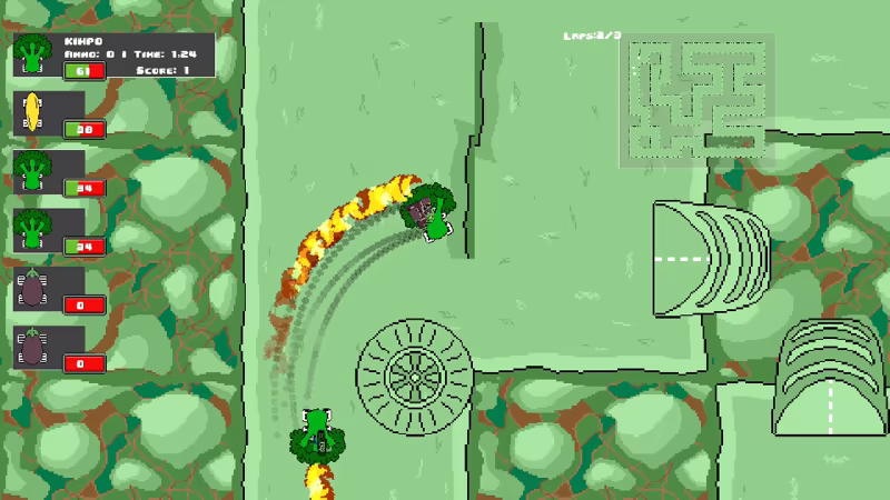 Veg out Crew 2D Racer video 2