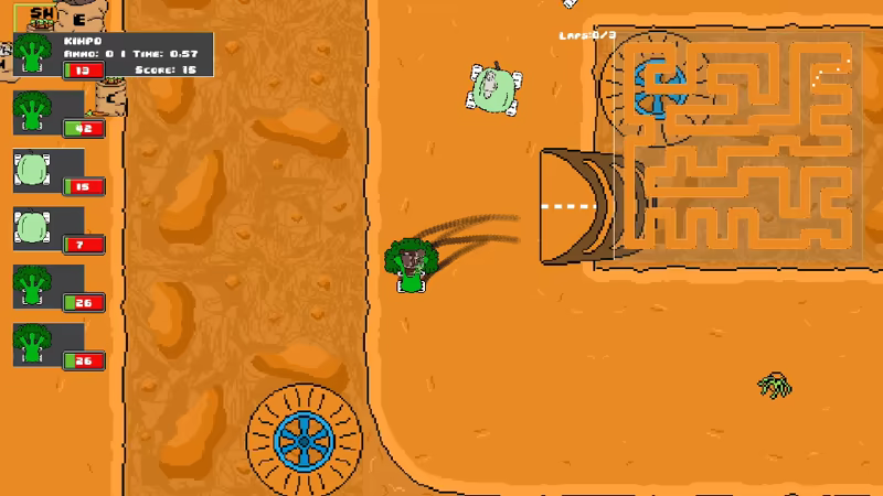 Veg out Crew 2D Racer video 3