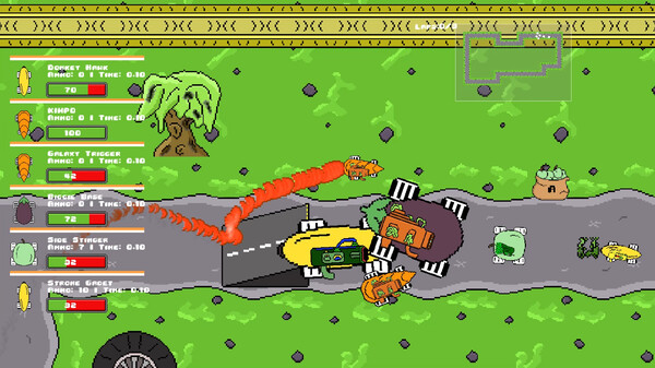 Veg out Crew 2D Racer screenshot 4