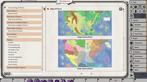 Fantasy Grounds - Panovo Player's Primer