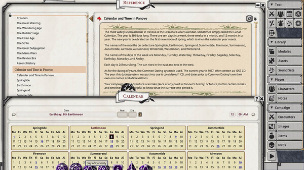 Fantasy Grounds - Panovo Player's Primer