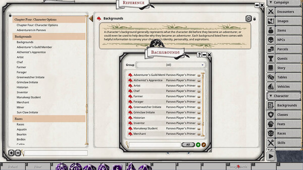 Fantasy Grounds - Panovo Player's Primer