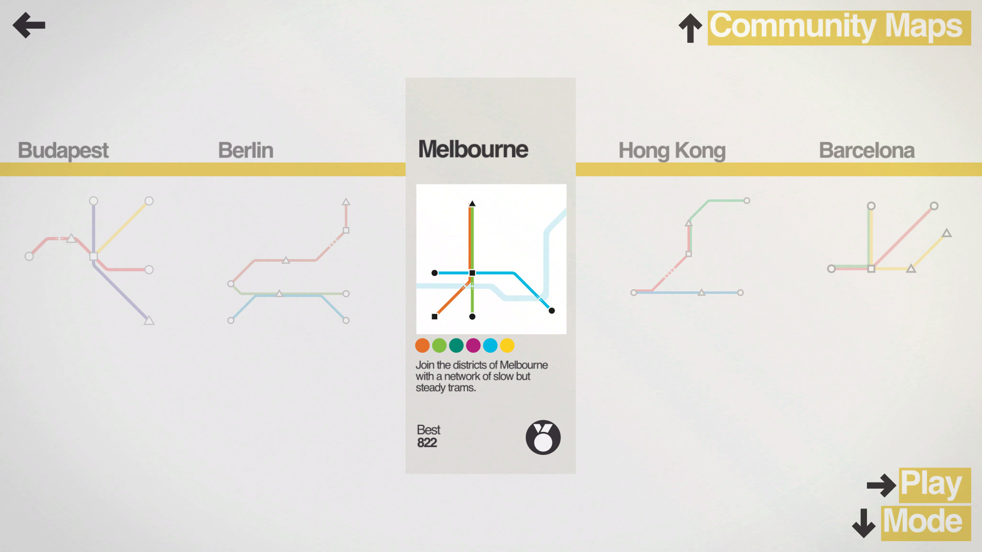 Mini Metro screenshot