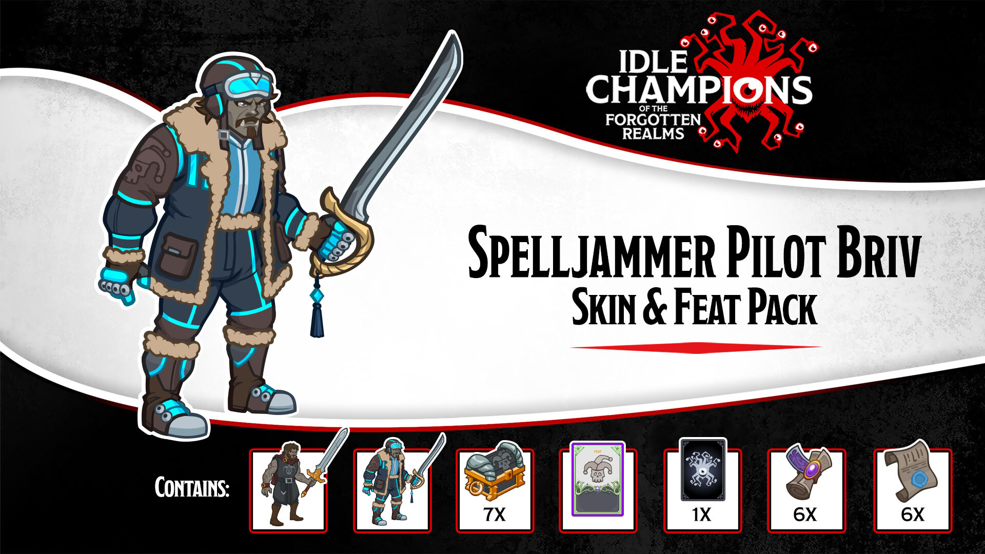 Idle Champions - Spelljammer Pilot Briv Skin & Feat Pack Featured Screenshot #1