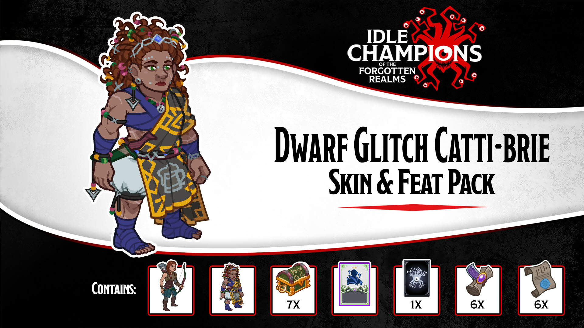 Idle Champions - Dwarf Glitch Catti-brie Skin & Feat Pack Featured Screenshot #1