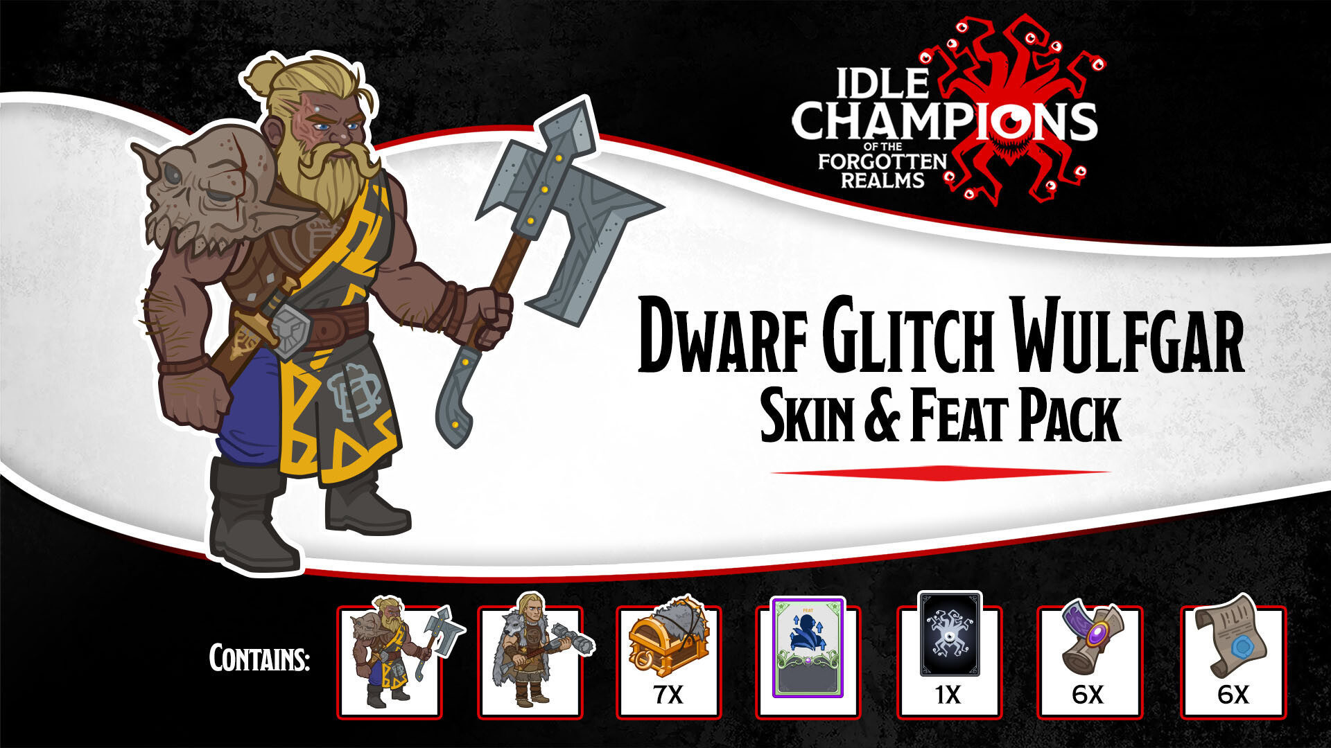 Idle Champions - Dwarf Glitch Wulfgar Skin & Feat Pack Featured Screenshot #1