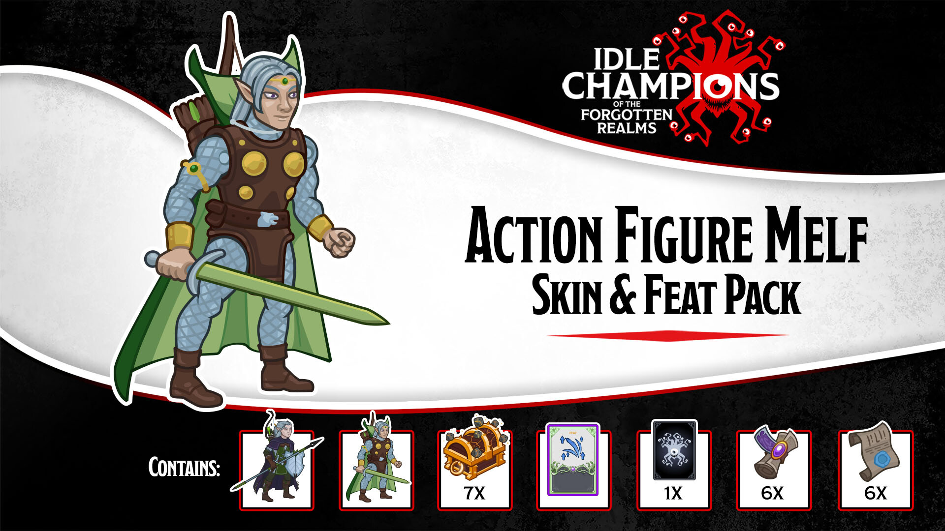 Idle Champions - Action Figure Melf Skin & Feat Pack Featured Screenshot #1