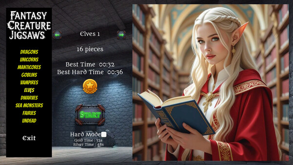 Screenshot 2 of Fantasy Creature Jigsaws - additional gameplay view