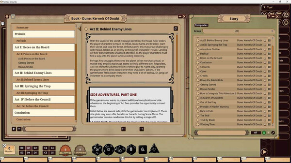 Fantasy Grounds - Dune: Kernels Of Doubt