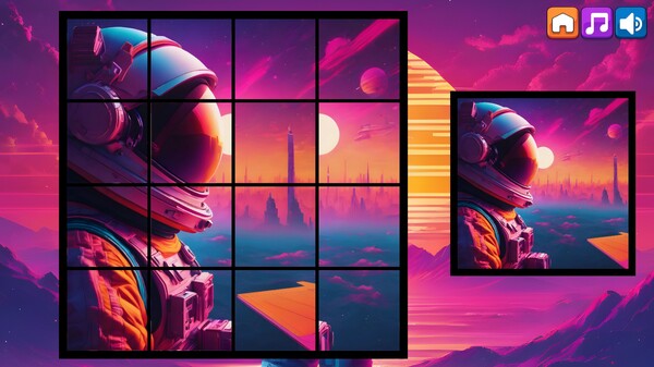 OG Puzzlers: Synthwave Astronauts screenshot 6