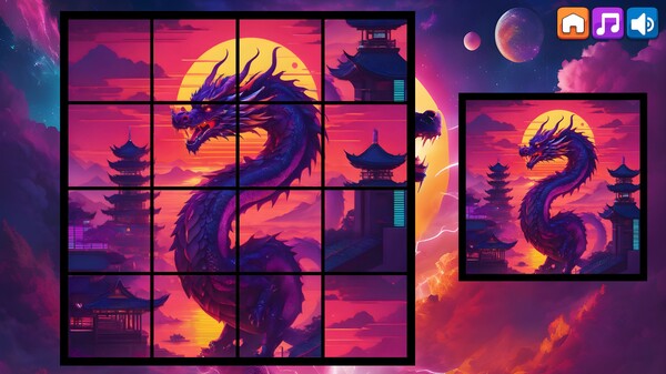 OG Puzzlers: Synthwave Dragons