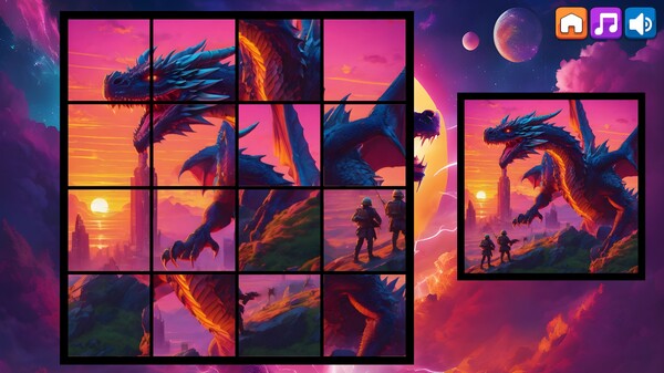 OG Puzzlers: Synthwave Dragons