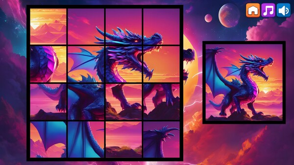 OG Puzzlers: Synthwave Dragons