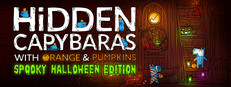Hidden Capybaras with Orange and Pumpkins: Spooky Halloween Edition cover