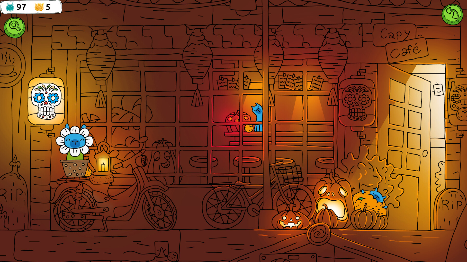 Hidden Capybaras with Orange and Pumpkins: Spooky Halloween Edition screenshot 3