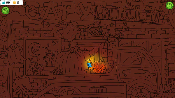 Hidden Capybaras with Orange and Pumpkins: Spooky Halloween Edition screenshot 5