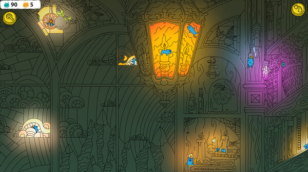 Hidden Capybaras with Orange in the Whimsical Library screenshot 1