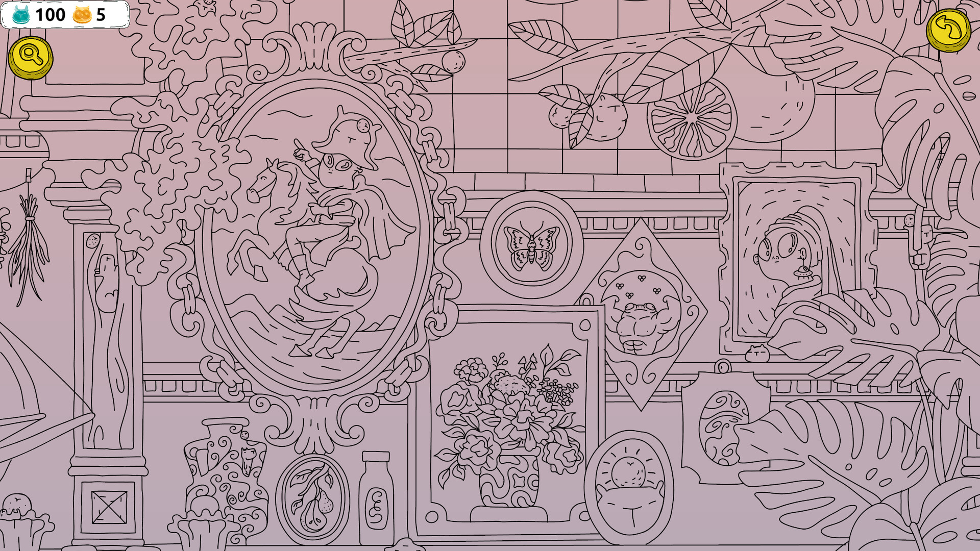 Hidden Capybaras with Orange in the Whimsical Library screenshot #4