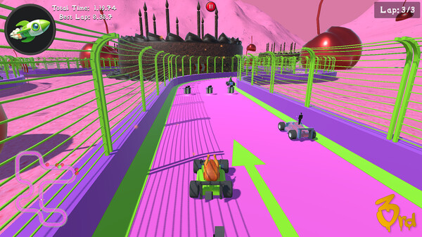 Screenshot z Booster Racers
