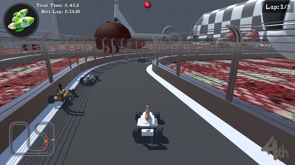 Screenshot z Booster Racers