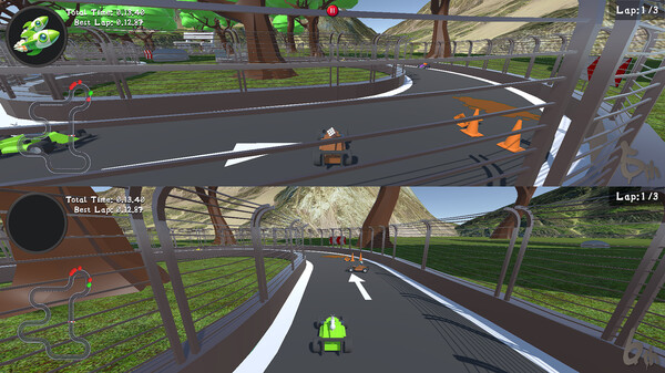Screenshot z Booster Racers