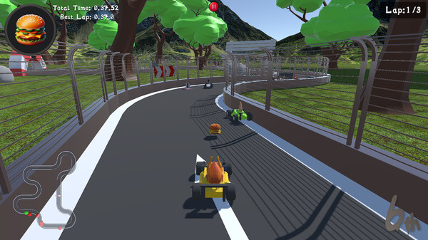 Screenshot z Booster Racers