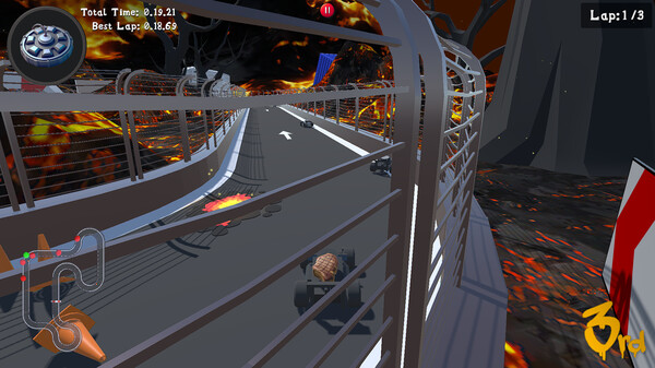 Screenshot z Booster Racers