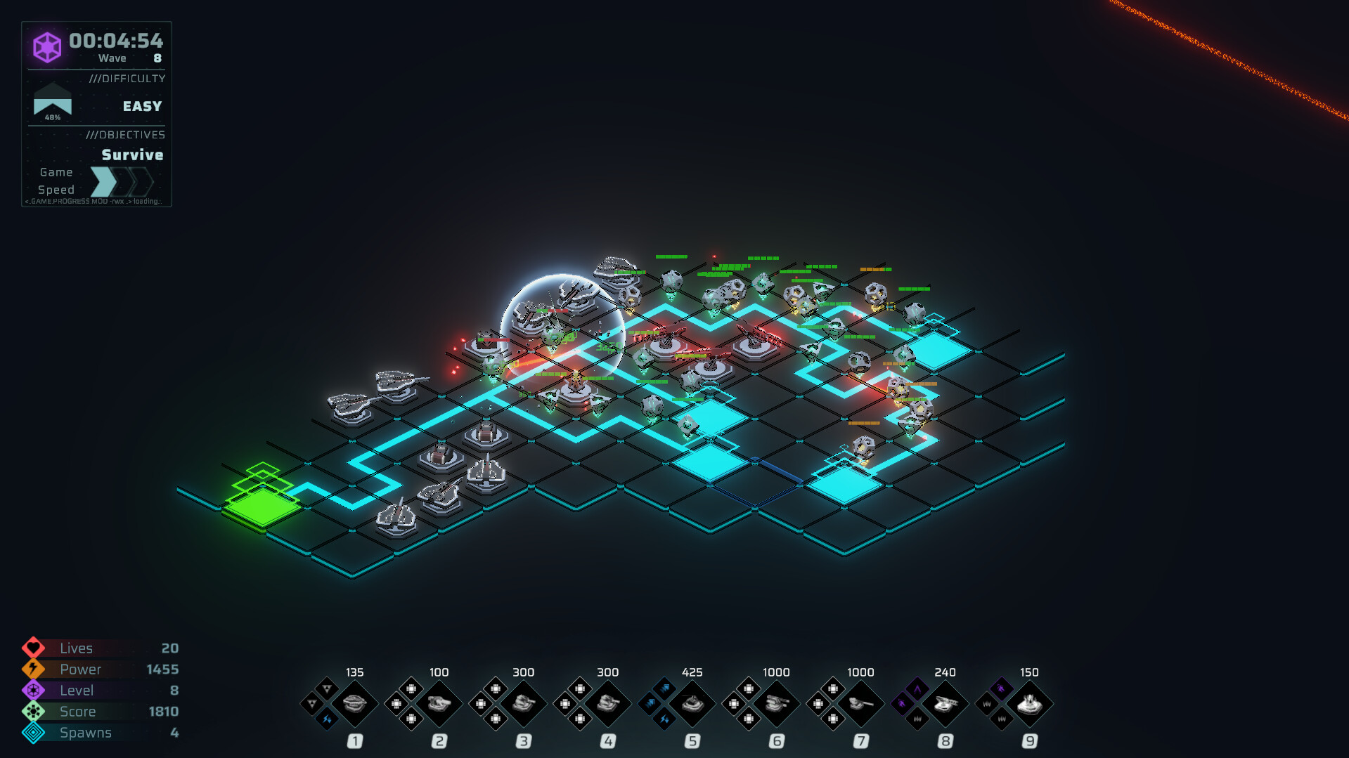 Neon Grid Defenders screenshot 13