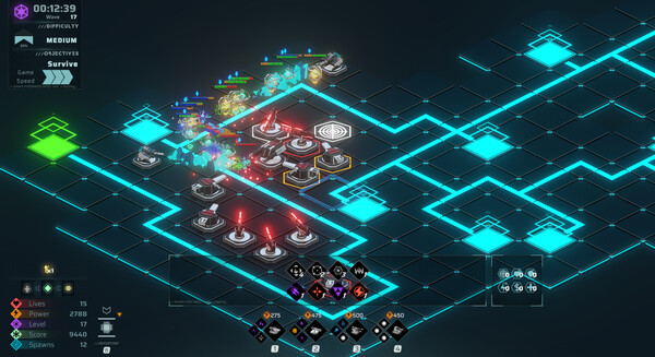 Neon Grid Defenders screenshot 3