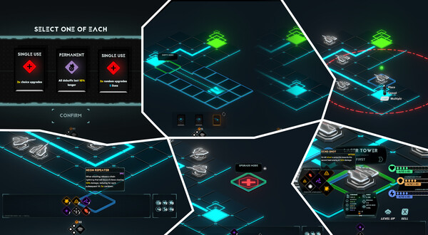 Neon Grid Defenders screenshot 2