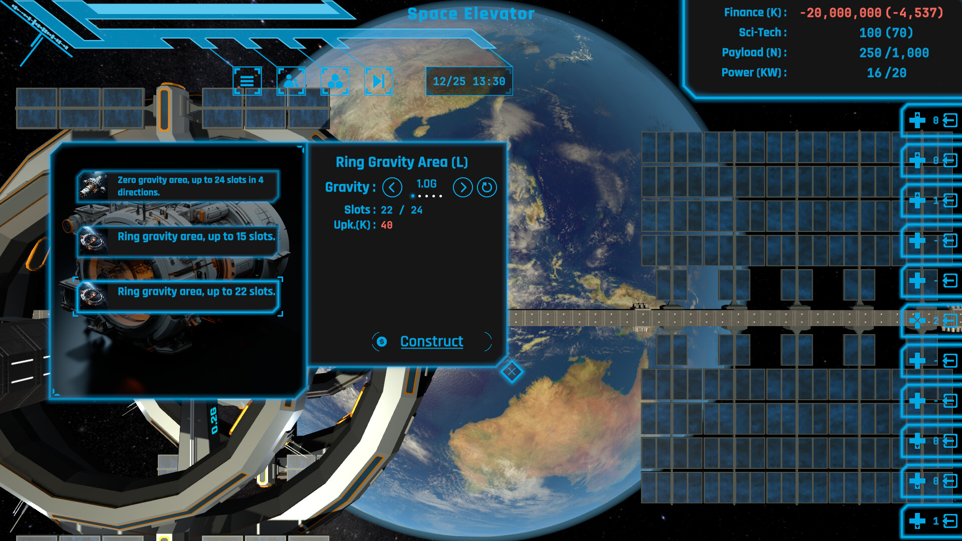 #3. Space Elevator Project (Steam) 由: VanilliA Studio