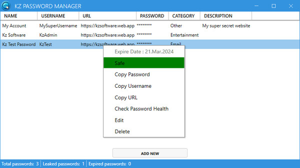 Kz Password Manager screenshot 3