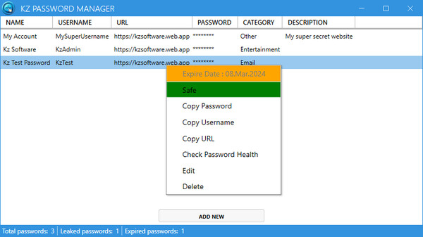 Kz Password Manager screenshot 4