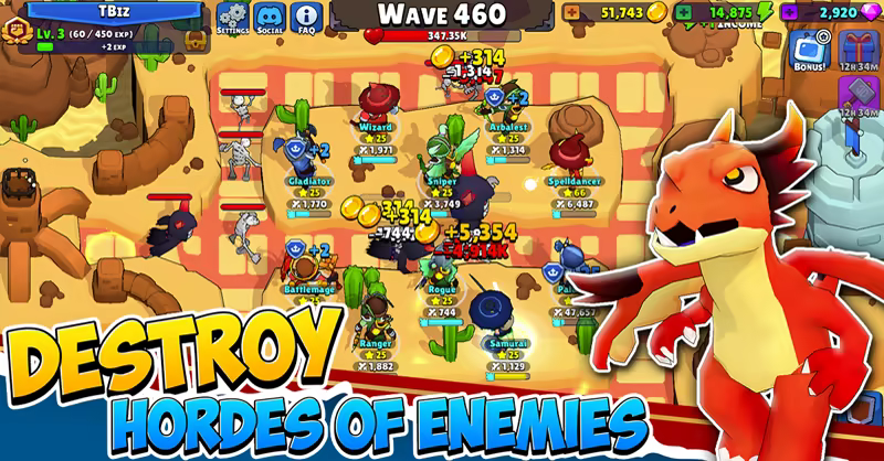 Idle Hero TD - Tower Defense image