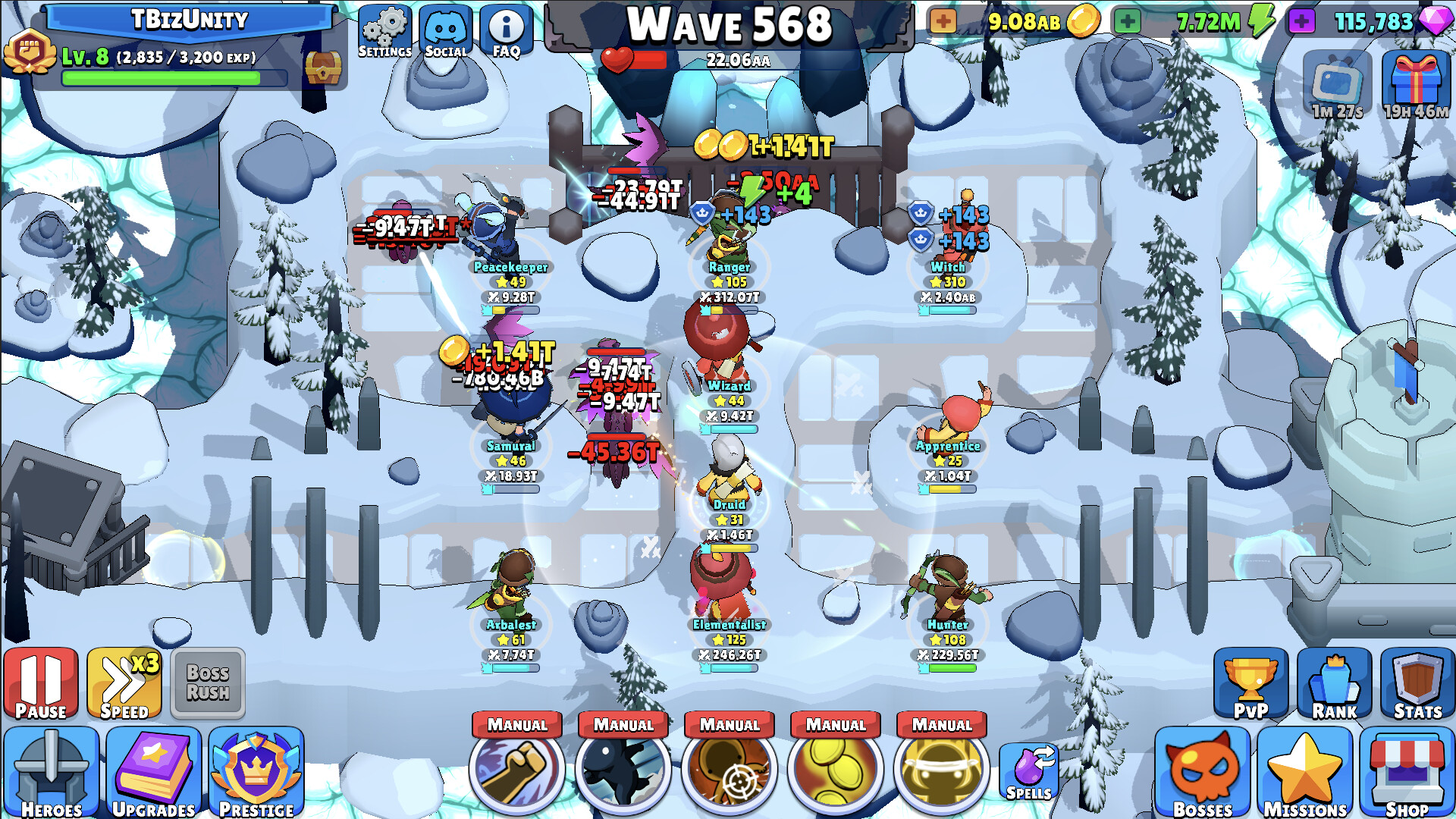 Screenshot of Idle Hero TD - Tower Defense