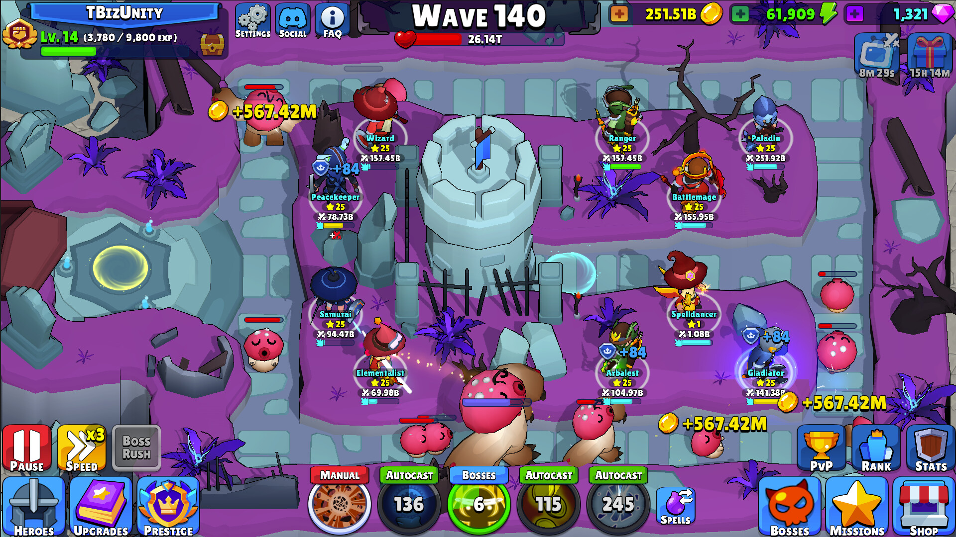 Idle Hero TD - Tower Defense screenshot 4
