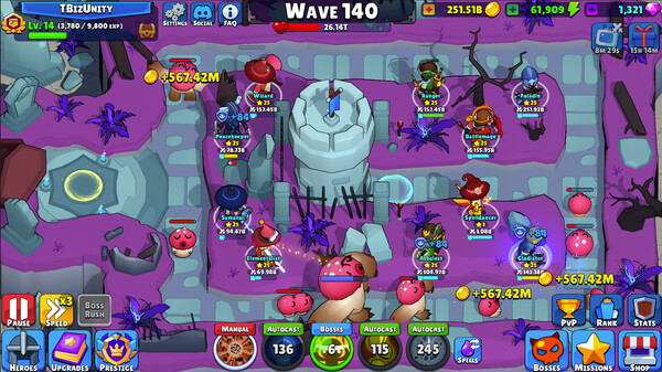Idle Hero TD - Tower Defense RPG