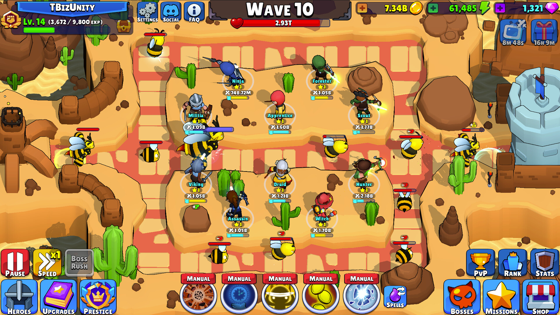 Idle Hero TD - Tower Defense screenshot #3