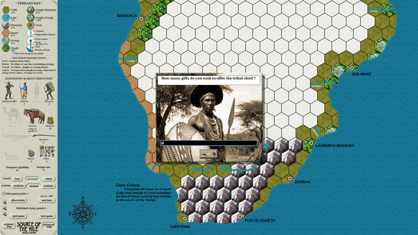 Screenshot z Source of the Nile Digital Edition