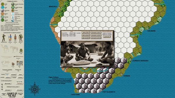 Screenshot z Source of the Nile Digital Edition